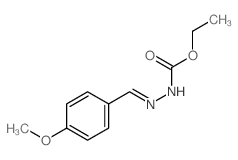 ethyl N-[(4-methoxyphenyl)methylideneamino]carbamate Structure