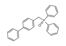 (p-phenylbenzyl)diphenylphosphine oxide结构式