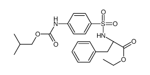 ethyl (2S)-2-[[4-(2-methylpropoxycarbonylamino)phenyl]sulfonylamino]-3-phenylpropanoate Structure