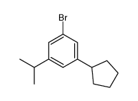 1-bromo-3-cyclopentyl-5-propan-2-ylbenzene Structure