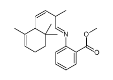 methyl 2-[[2-methyl-4-(2,6,6-trimethyl-2-cyclohexen-1-yl)-3-butenylidene]amino]benzoate结构式