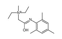 diethyl-methyl-[2-oxo-2-(2,4,6-trimethylanilino)ethyl]azanium Structure