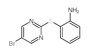 2-[(5-溴嘧啶-2-基)硫代]苯胺结构式