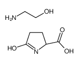 5-oxo-DL-proline, compound with 2-aminoethanol (1:1)结构式