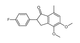 2-(4-fluorophenyl)-4,5-dimethoxy-7-methyl-2,3-dihydroinden-1-one结构式