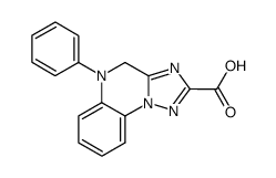 4,5-dihydro-5-phenyl(1,2,4)triazolo(1,5-a)quinoxaline-2-carboxylic acid结构式