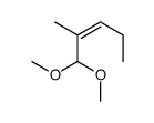 1,1-dimethoxy-2-methylpent-2-ene结构式