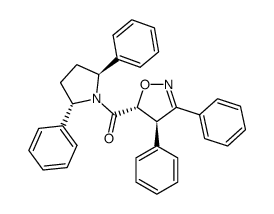 ((4R,5R)-3,4-Diphenyl-4,5-dihydro-isoxazol-5-yl)-((2S,5S)-2,5-diphenyl-pyrrolidin-1-yl)-methanone Structure