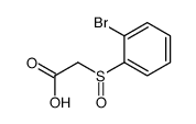 2-(2-bromophenyl)sulfinylacetic acid结构式