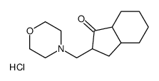 2-(morpholin-4-ylmethyl)-2,3,3a,4,5,6,7,7a-octahydroinden-1-one,hydrochloride Structure