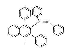 4-methyl-1,3-diphenyl-2-(1,2-diphenylethenyl)naphthelene Structure