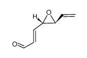 4,5-trans-epoxy-2(E),6-heptadienal结构式