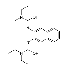 3-[3-(diethylcarbamoylamino)naphthalen-2-yl]-1,1-diethylurea结构式