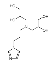 3-[2,3-dihydroxypropyl(3-imidazol-1-ylpropyl)amino]propane-1,2-diol Structure