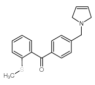 4'-(3-PYRROLINOMETHYL)-2-THIOMETHYLBENZOPHENONE结构式