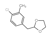 4-CHLORO-3-METHYL (1,3-DIOXOLAN-2-YLMETHYL)BENZENE结构式