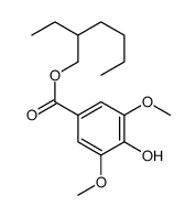 2-ethylhexyl 4-hydroxy-3,5-dimethoxybenzoate结构式