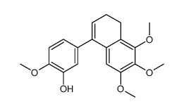 2-methoxy-5-(5,6,7-trimethoxy-3,4-dihydronaphthalen-1-yl)phenol Structure