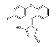 5-[[2-(4-fluorophenoxy)phenyl]methylidene]-1,3-thiazolidine-2,4-dione结构式