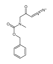 1-diazonio-3-[methyl(phenylmethoxycarbonyl)amino]prop-1-en-2-olate结构式