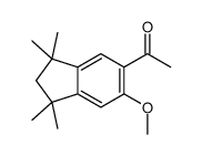 1-(6-methoxy-1,1,3,3-tetramethyl-2H-inden-5-yl)ethanone Structure