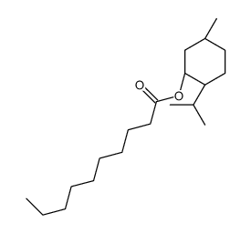 (1alpha,2beta,5.alpha.)-5-methyl-2-(1-methylethyl)cyclohexyl decanoate结构式