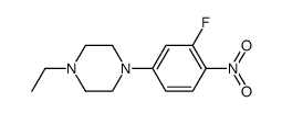 1-ethyl-4-(3-fluoro-4-nitrophenyl)piperazine结构式