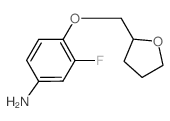 3-Fluoro-4-(tetrahydro-2-furanylmethoxy)aniline Structure