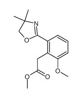 2-(2-carbomethoxymethyl-3-methoxyphenyl)-4,4-dimethyl-2-oxazoline Structure