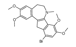 11-bromo-2,3,8,9-tetramethoxy-5,6,7,12-tetrahydroindeno[2,1-a][3]benzazepine结构式