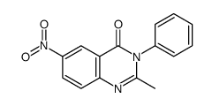 2-methyl-6-nitro-3-phenylquinazolin-4-one Structure