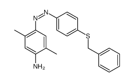 4-[(4-benzylsulfanylphenyl)diazenyl]-2,5-dimethylaniline结构式