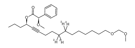 (R)-[9,9,10,10-2H4]-17,19-dioxa-4-eico-5-ynyl-(R)-α-O-methyl-α-phenyl acetate Structure