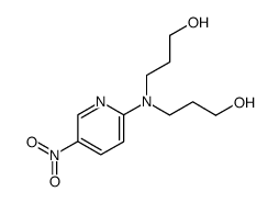 bis-(3-hydroxy-propyl)-(5-nitro-[2]pyridyl)-amine Structure