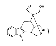 16-hydroxymethyl-1-methyl-sarpagan-17-al结构式