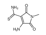 2-Amino-3-thiocarbamoyl-N-methylmaleimide Structure