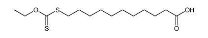 11-ethoxythiocarbonylmercapto-undecanoic acid Structure