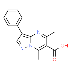 5,7-Dimethyl-3-phenylpyrazolo[1,5-a]pyrimidine-6-carboxylic acid Structure