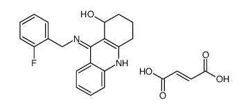 (Z)-but-2-enedioic acid,9-[(2-fluorophenyl)methylamino]-1,2,3,4-tetrahydroacridin-1-ol Structure