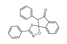 3-oxo-2,3'-diphenylspiro[indane-1,5'-(1',4',2'-oxathiazole)] Structure