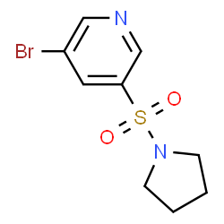 3-bromo-5-(pyrrolidin-1-ylsulfonyl)pyridine structure