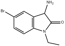 3-amino-5-bromo-1-ethylindolin-2-one Structure