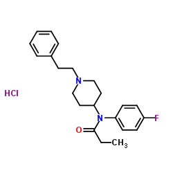 N-(4-Fluorophenyl)-N-[1-(2-phenylethyl)-4-piperidinyl]propanamide hydrochloride (1:1) Structure