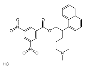 [5-(dimethylamino)-2-naphthalen-1-ylpentyl] 3,5-dinitrobenzoate,hydrochloride结构式