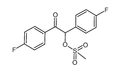 1,2-bis(4-fluorophenyl)-2-oxoethyl methanesulfonate结构式