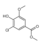 methyl 3-chloro-4-hydroxy-5-methoxybenzoate structure