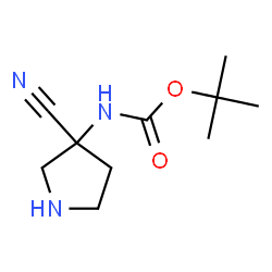 tert-ButylN-(3-cyanopyrrolidin-3-yl)carbamate picture