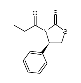 1-[(4S)-4-苯基-2-硫代-3-噻唑烷基]-1-丙酮结构式