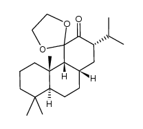 11,11-ethylenedioxy-9βH-abietan-12-one结构式