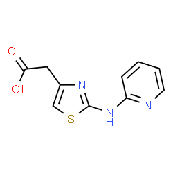 [2-(pyridin-2-ylamino)-1,3-thiazol-4-yl]acetic acid structure